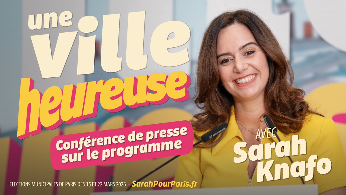 knafo_sarah's tweet image. Je veux un Paris qui mêle le meilleur de son héritage au meilleur de l’innovation. Un Paris à la fois éternel et résolument moderne.

👉 Je vous présente mon programme pour faire une ville heureuse : youtu.be/LHGAHbB36tU