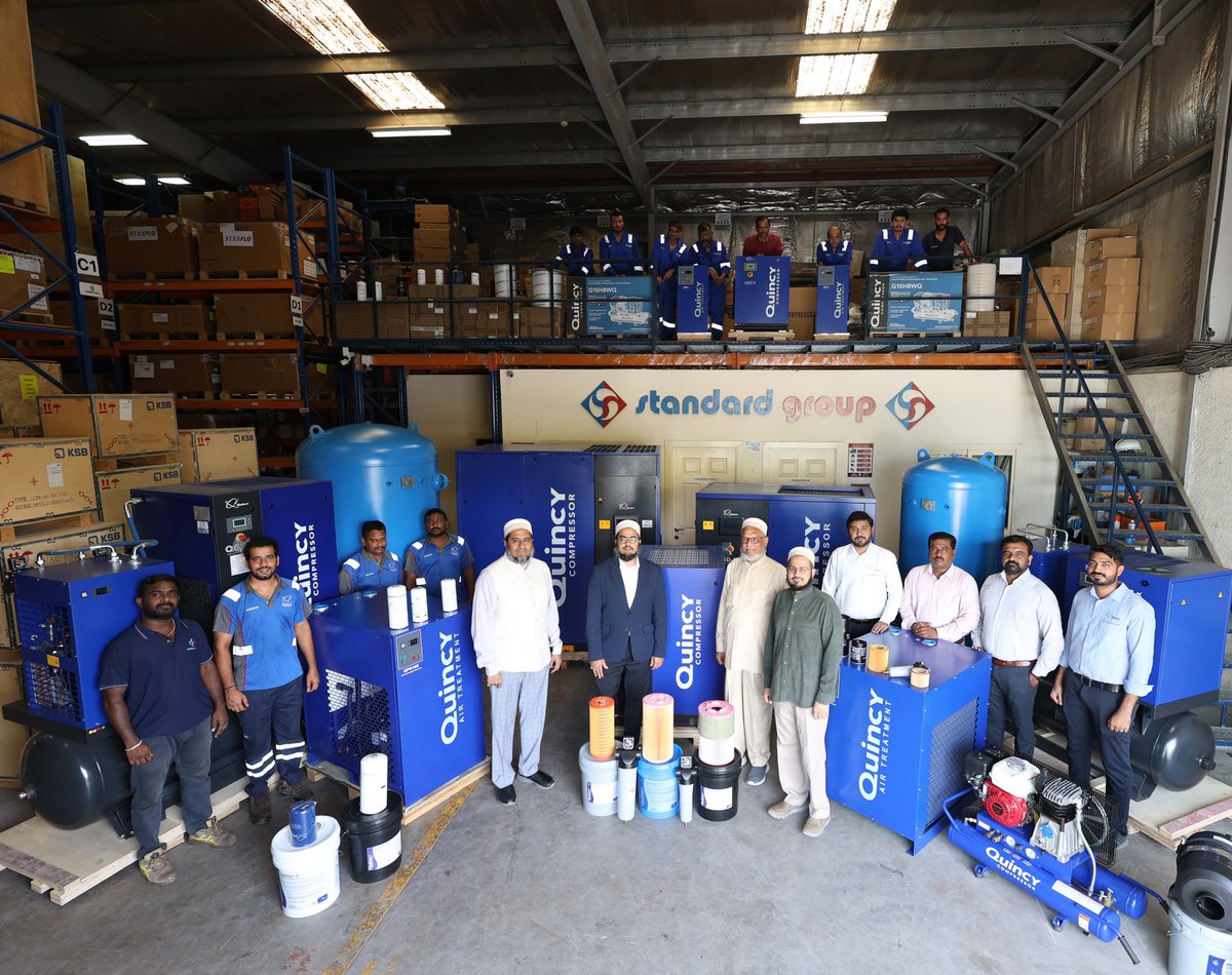 Strong partnerships power stronger solutions. Standard Group × Quincy Compressors, a long-standing collaboration delivering dependable compressed air systems, backed by technical expertise and regional support. More Quincy insights coming throughout the month.