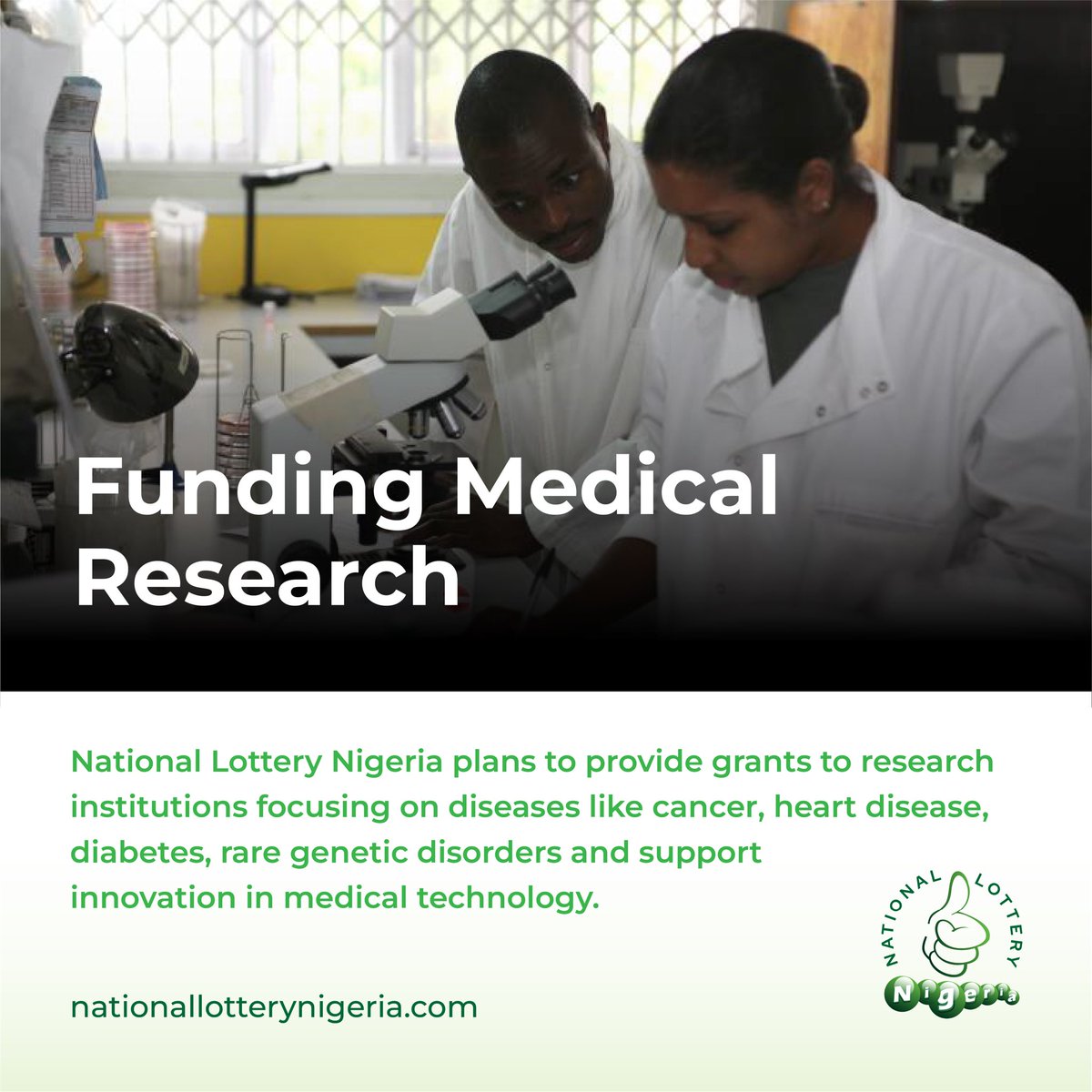 NatLotteryNG's tweet image. Every day a mother in Lagos prays her child’s cancer doesn’t win…
Every day a father hides tears watching his wife fight heart disease.
Your ₦100 ticket could fund the research that changes their tomorrow.
Play today on Nigeria's Official Lottery. Save a family.
Visit