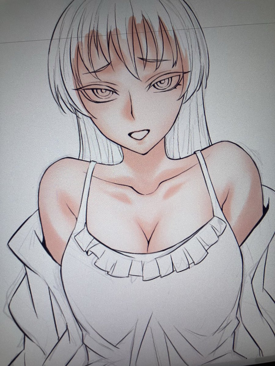 「塗りをパワーアップしたくて練習してみたけど、なかなか難しい。 ※単行本用の絵の塗」|TATSUBONのイラスト