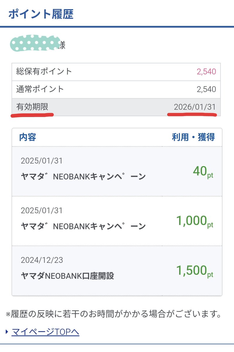 いつぞやのヤマダNEOBANKのキャンペーンポイントの期限が今月末まで！調べてみたら、ANAコインに移行できるとのこと✈️💰️  1,000ヤマダポイント→1,000SKYコインなので、レートもよし😊 無事に移行されますように✨️