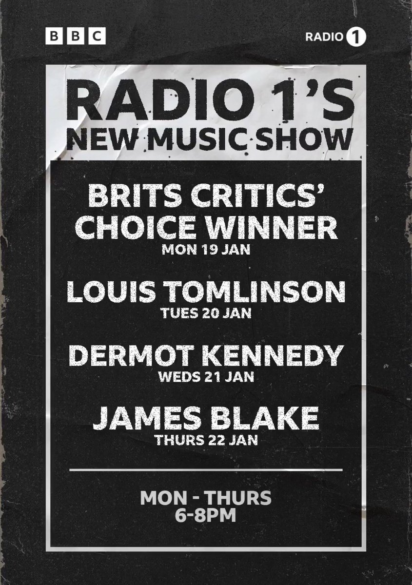 LTWorldUpdates's tweet image. Louis Tomlinson estará en New Music Show de BBC Radio 1 mañana por la noche. 

—bbcradio1