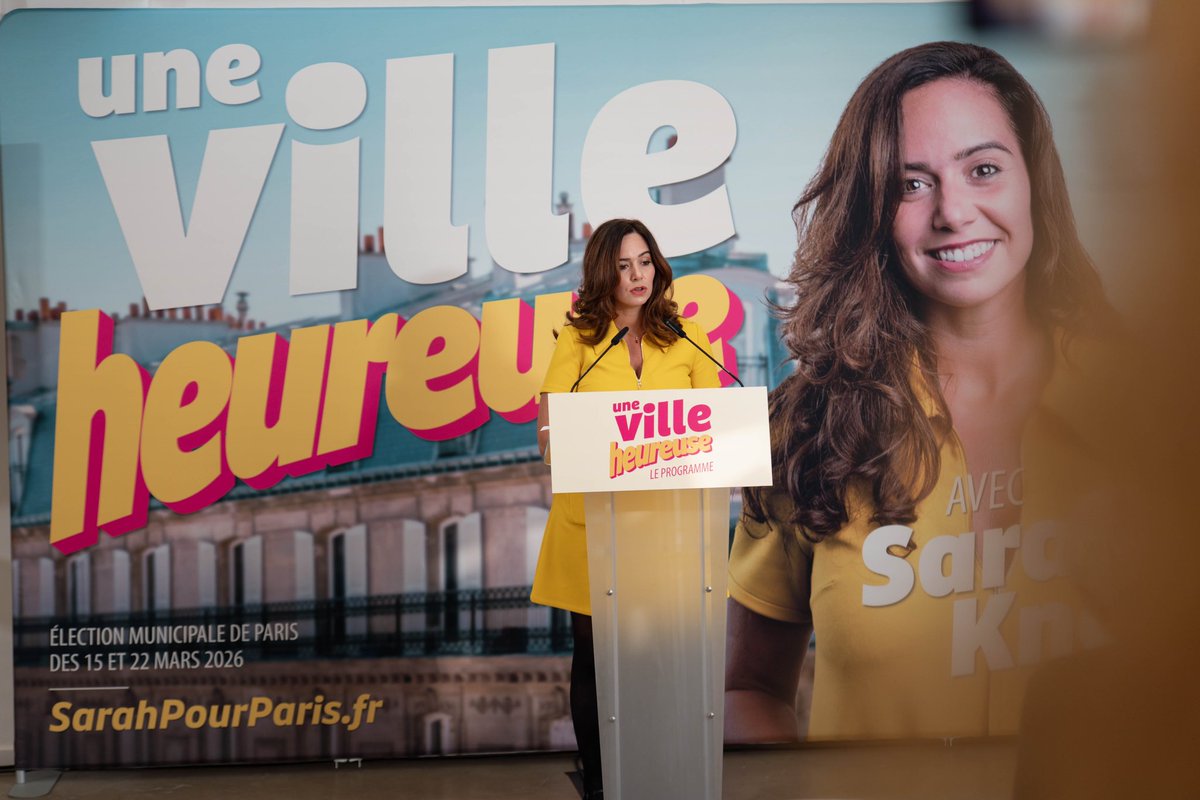 ☀️ Ce matin, Sarah Knafo présentait son programme pour faire de Paris une ville heureuse.

Un programme détaillé, chiffré, le plus rigoureusement possible. Vous ne verrez rien de tel chez les autres candidats aux municipales.

👉 Regardez la présentation : youtu.be/LHGAHbB36tU