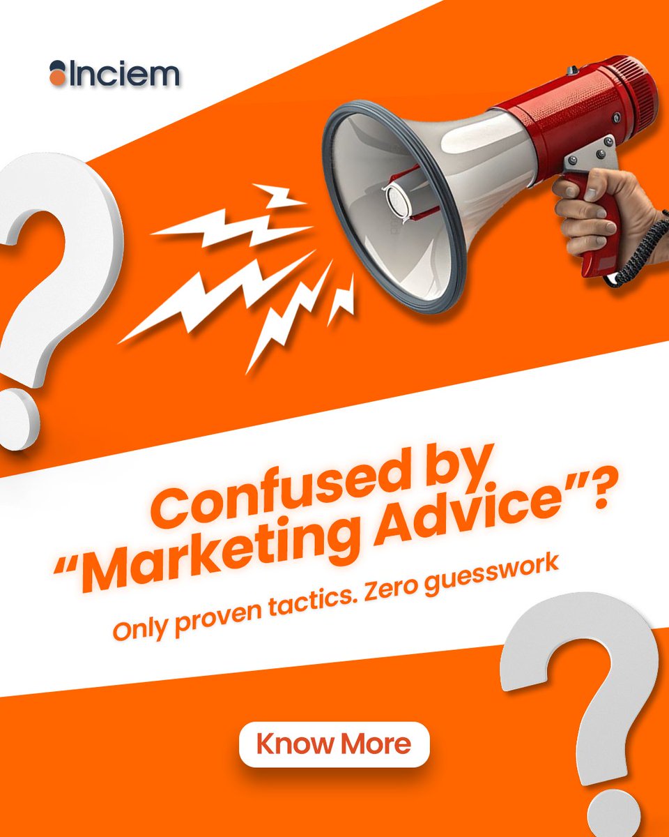 inciemtech's tweet photo. Too many opinions, too little clarity?

Marketing works best when it’s backed by results, not guesses. We focus on proven strategies that cut through the noise and deliver outcomes you can trust.

Learn more about us: https://t.co/tlRwFk9WBP

#inciem #digitalmarketing https://t.co/2aFbXQfhzf