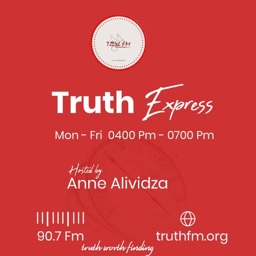 Truthfmkenya's tweet image. HAPPY NEW WEEK!
"For in him we live and move and have our being" (Acts 17:28).
Join Anne Alividza on #TruthExpress #currentaffairs as we look at today's trending topics. CALL/WHATSAPP 0727907907. Stream Live on truthfm.org