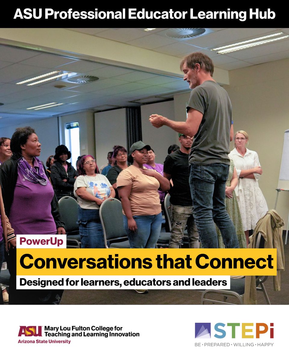 Communication can be a bridge—or a barrier. Apply for a FREE STEPi PowerUp course via Arizona State University to strengthen how you listen, speak, and connect. Practical tools for tough conversations + inclusive dialogue. Apply: educatorhub.asu.edu/catalog/conver…  #Education #Africa #SEL