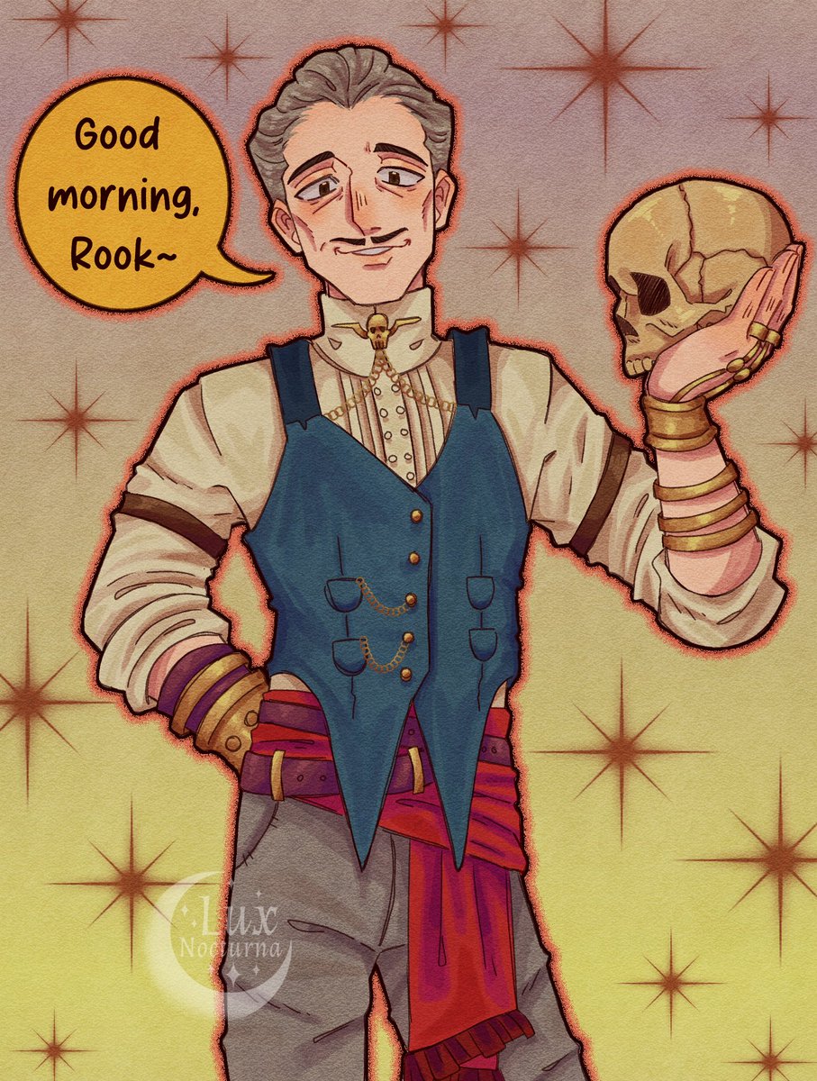 Good Morning, Rook~ 💚💀❤️
.
#EmmrichVolkarin #DragonAgeVeilguard