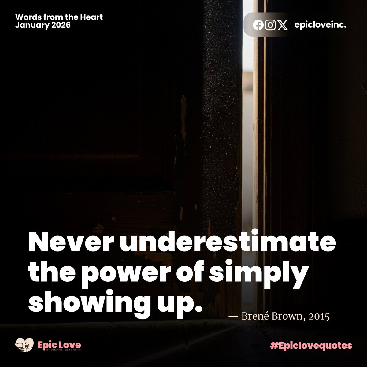ProjectEpicLove's tweet photo. Sometimes courage isn’t loud. It’s just choosing to show up— again and again 🤍✨ https://t.co/JorgKD5Y5f