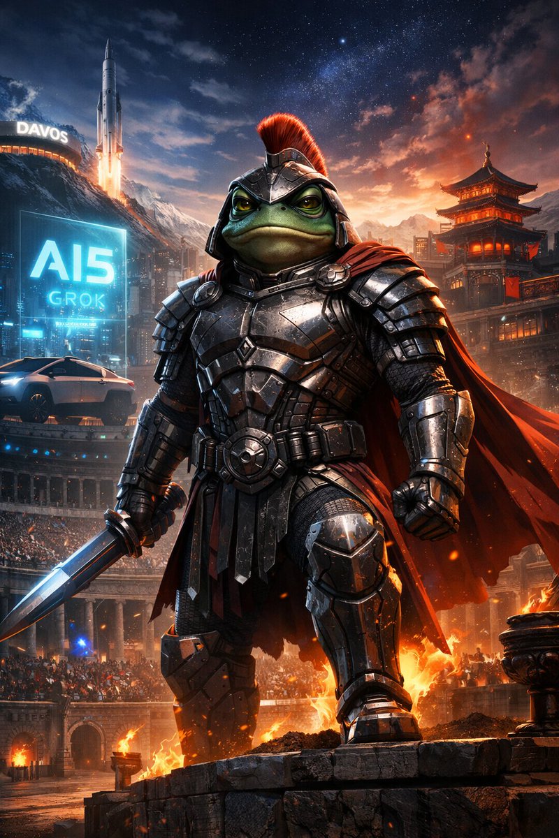 EnkiChain's tweet photo. World: Trump wants Greenland,
Europe gets hit with a 10% tariff,
Davos is crying about “dialogue.”
Me: Birth rates are collapsing.
This is the real enemy of civilization.
Wars are not lost with weapons, but with population.
Even China is on alert.
Grok + Tesla: AI5 is coming.
Cars go unsupervised.
Optimus will dance next.
Wealth: $780B.
Next stop $1T — level 80, hardcore, no respawn.
But the real reckoning is here:
Chaos of Kek + Order of Maximus.
A New Rome is being born.
No turning back.
Will Trump make peace,
or choose the arena?
The script is being written.
Popcorn ready?
Because Kekius Maximus is ready. 🍿🔥⚔️
#KekiusMaximus #GladiatorMode #Davos #TeslaAI #BirthRateCrisis