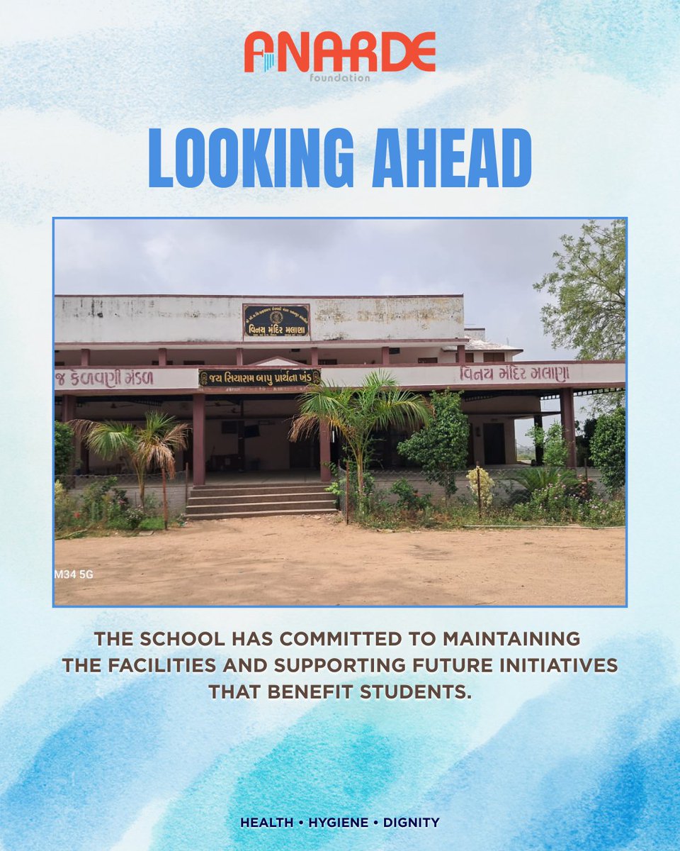 anardeindia's tweet photo. Under the School Sanitation Initiative, a new sanitation block now supports 142 girls—ensuring better health, dignity, and a safer learning environment https://t.co/EV2ftJj4gu