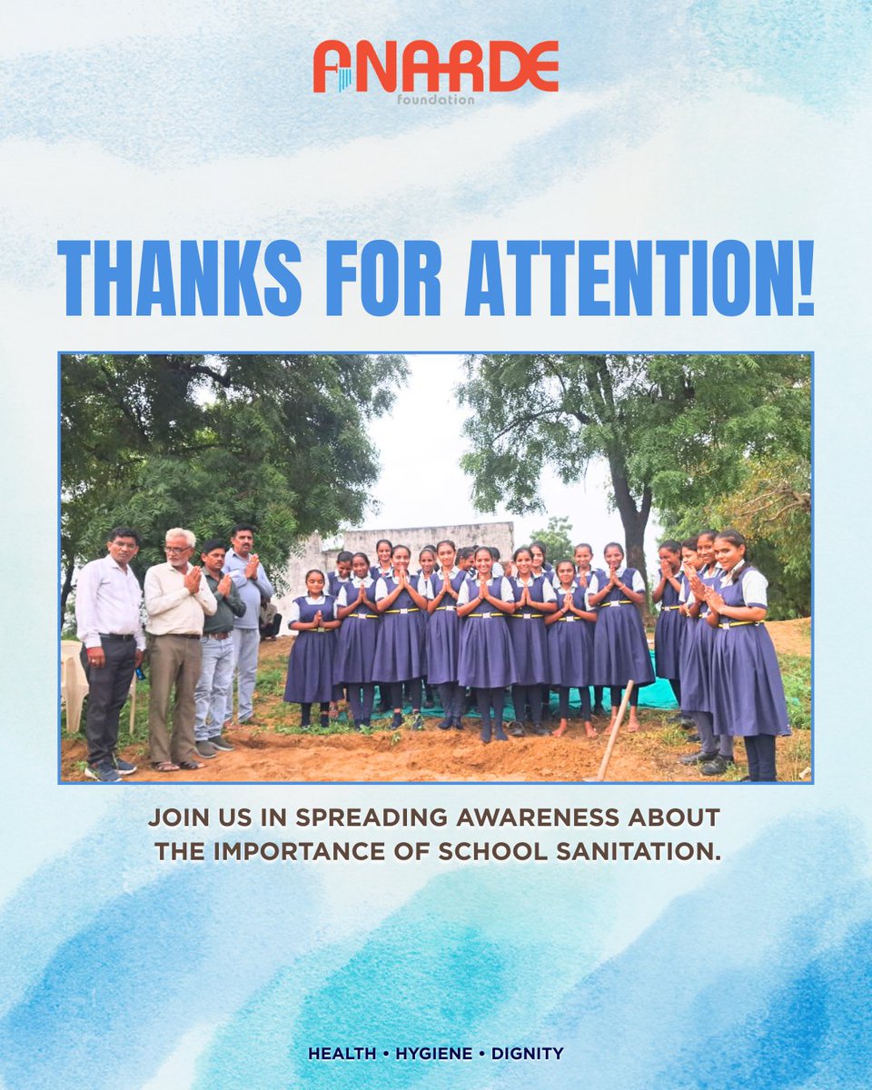anardeindia's tweet photo. Under the School Sanitation Initiative, a new sanitation block now supports 142 girls—ensuring better health, dignity, and a safer learning environment https://t.co/EV2ftJj4gu