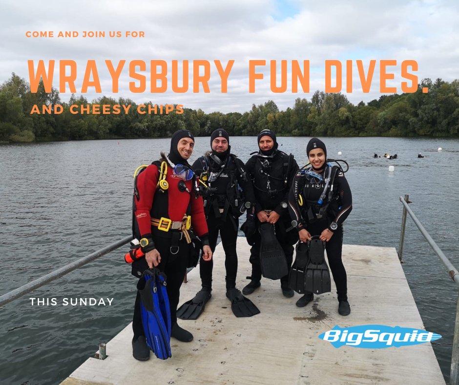 Join us at Wraysbury for our first Uk dives of the year on the 25th January.