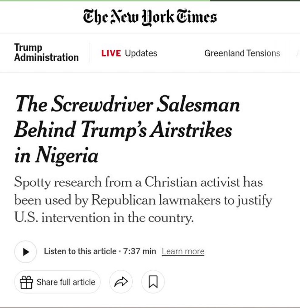 ZariyiYusufu's tweet image. What better intel could any “Igbo Screwdriver Salesman” have than @ShehuSani’s sincere revelation about the Fulani Islamist militia here?