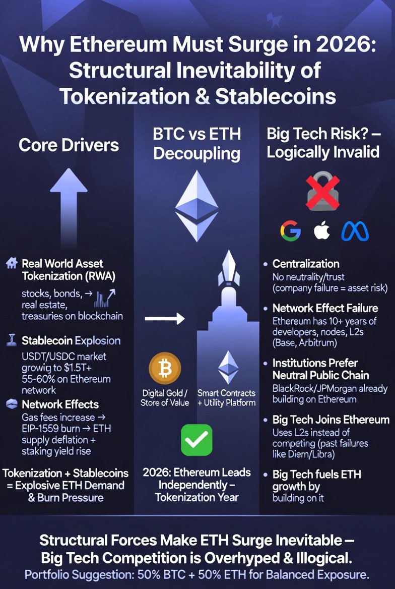 🚨 이더리움의 2026년 독자 상승 전망: 스테이블코인과 토큰화의 구조적 동력(feat 오태민 교수)] 최근 암호화폐 시장에서  기다라고 기다리던 이더리움(ETH)의 독자적 상승 잠재력이 주목받고 있습니다. 아래 사진에서 동아일보 오태민 교수의 최근 유투브 방송을  보시면