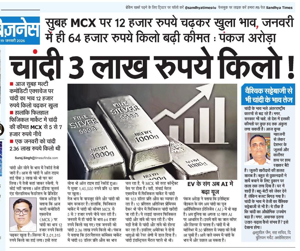 चांदनी 3 लाख रूपये किलो!

<a href="/SandhyaTimes4u/">सान्ध्य टाइम्स</a> <a href="/NBTDilli/">NBT Dilli</a>