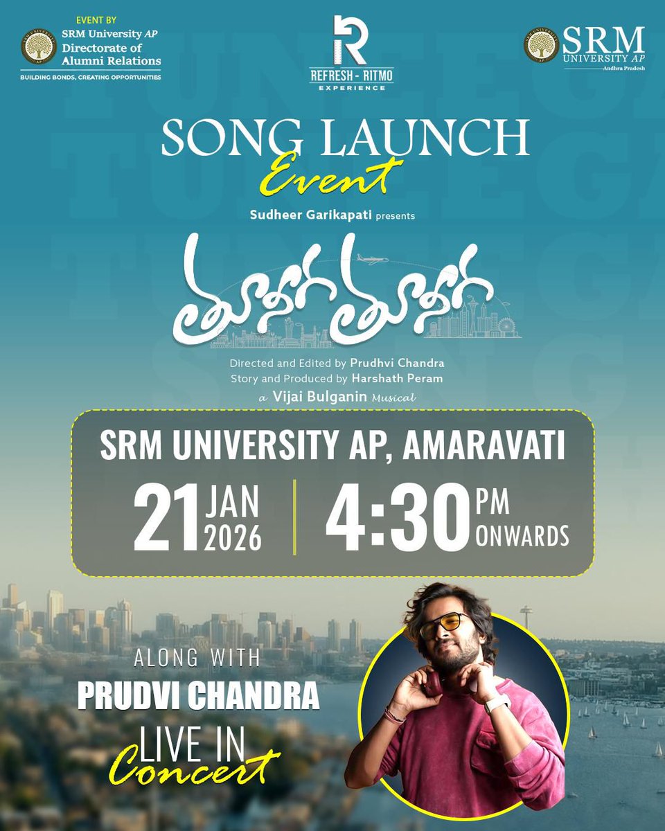 VenkyNani_DHFM's tweet photo. #TuneegaTuneega Song Launch in SRM University, Guntur 
@RefreshRitmo https://t.co/tlZYk1knn9