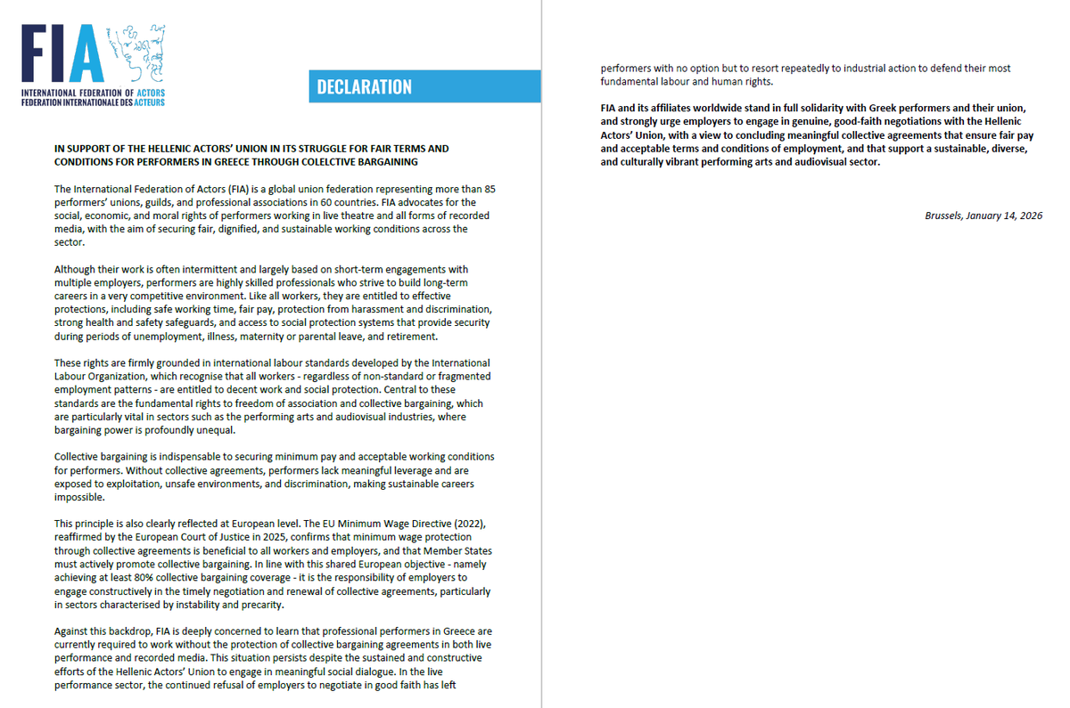 FIA actors tweet media