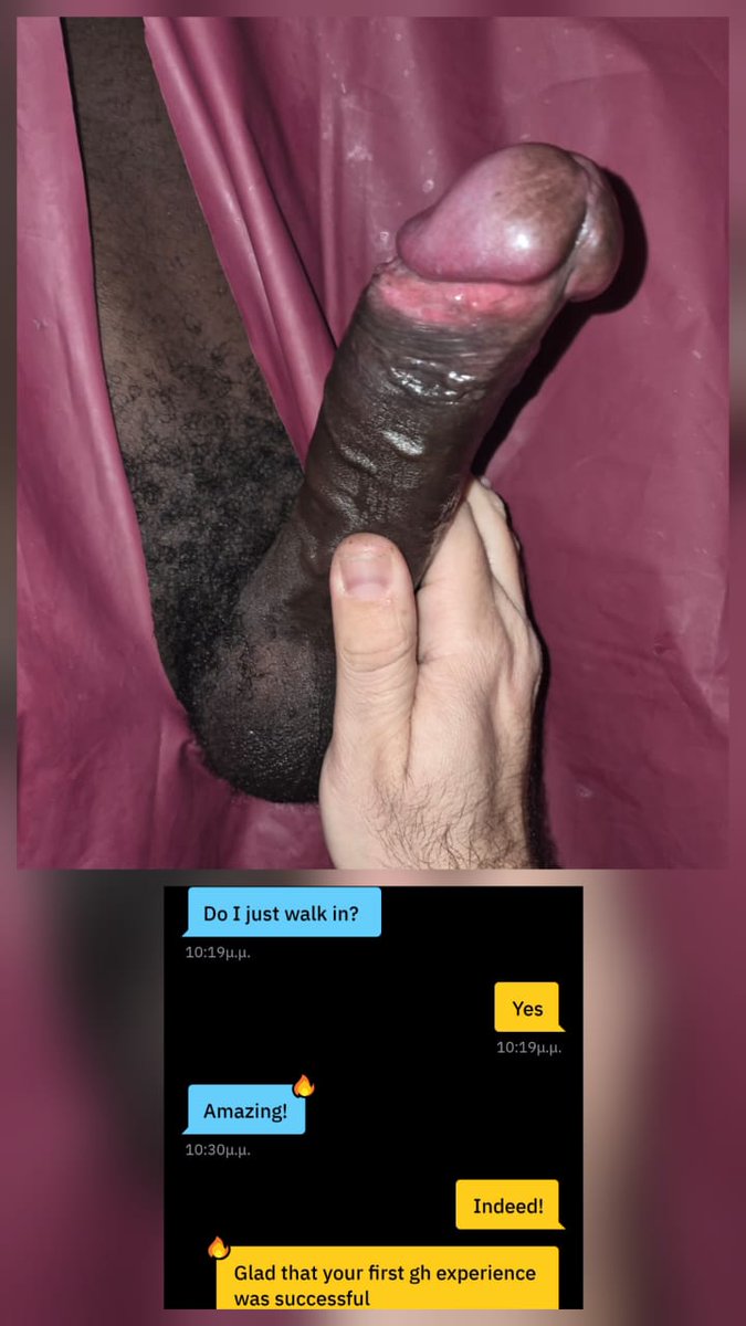 Εχουμε και τις "εξωτικές" μαυρόμπαρες των 19 cm,οταν ειμαστε σε τουριστικά μερη εκτός χωρας! 18χρονο αφροαμερικανάκι ,στο ιδιο ξενοδοχειο, ξεφευγει απ τους γονεις το βραδακι και μου ρχεται εναν οροφο κατω, για την πρωτη του gloryhole εμπειρια! "Amazing" μου λεει μετα απο 10min!