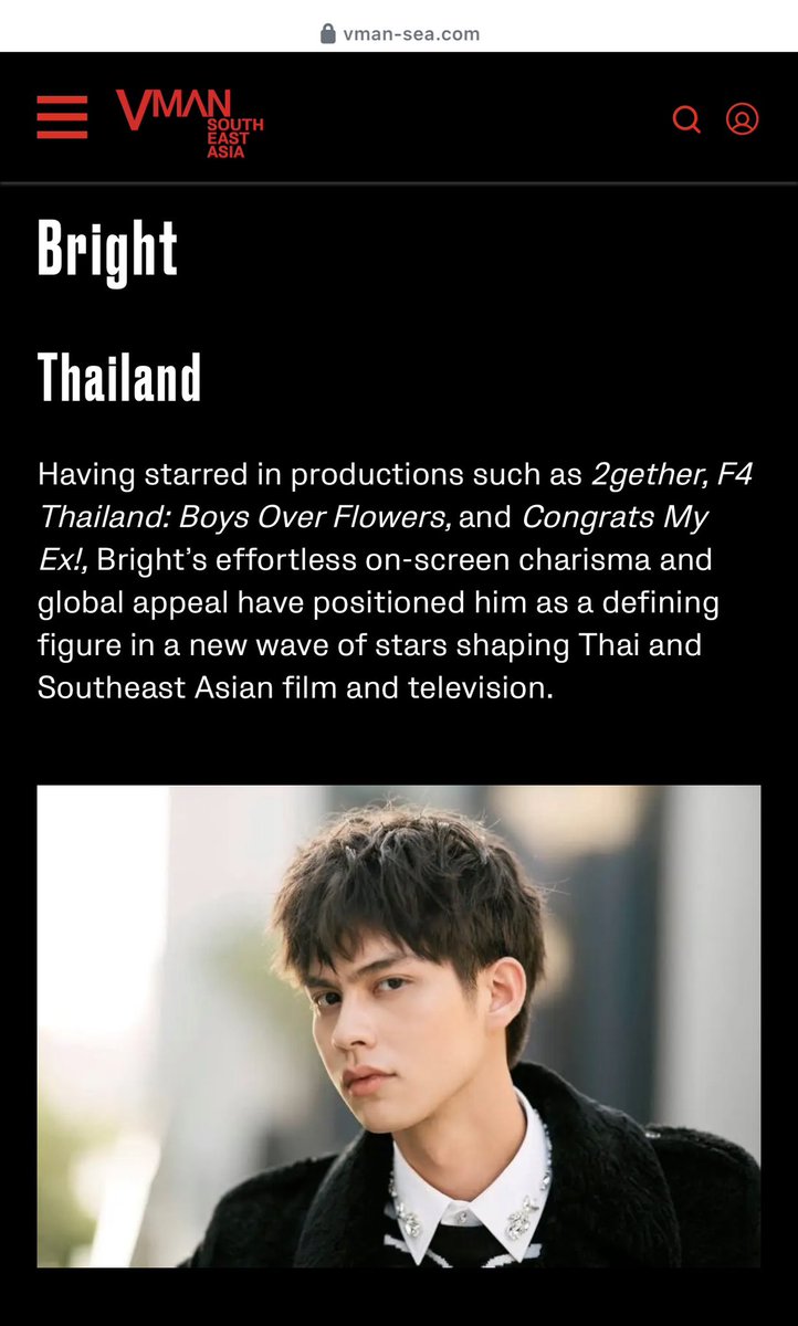 Southeast Asia’s Leading Men Shaping Film and Television Today 

🔗vman-sea.com/arts-culture/f…

(Actor Bright, please come back soon 🥺) 

#bbrightvc 
#bright