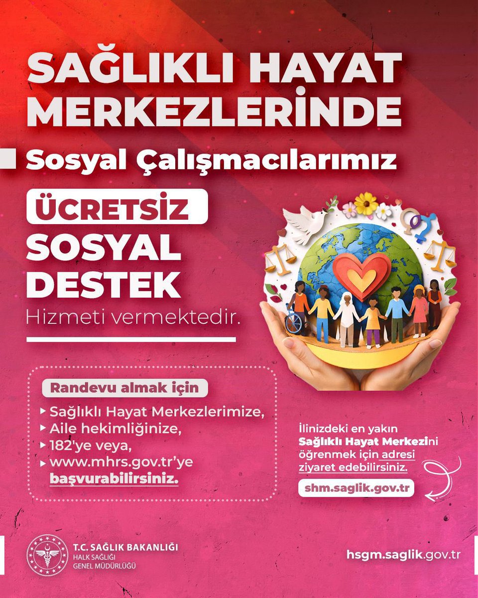 #SağlıklıHayatMerkezleri
#SağlıklıTürkiyeYüzyılı

 <a href="/mardinilsaglik/">Mardin İl Sağlık Müdürlüğü</a> <a href="/halksagligigm/">Halk Sağlığı Genel Müdürlüğü</a> <a href="/sbsggm/">Sağlığın Geliştirilmesi</a>