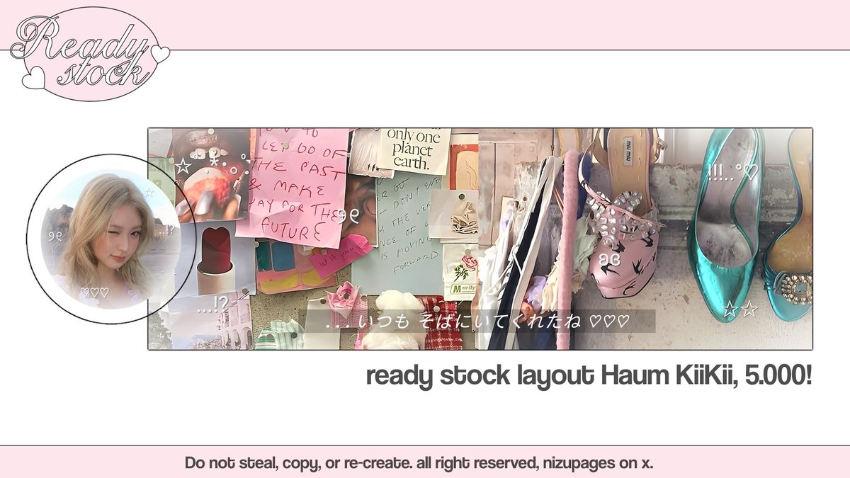 NizuPages's tweet image. Help repost? Thanks! 

Hi, aku ada layout ready stock Haum KiiKii dari foto terbaru hanya 5.000 aja! Sudah avail untuk retext juga. Yuk jajan! 

#zonauang