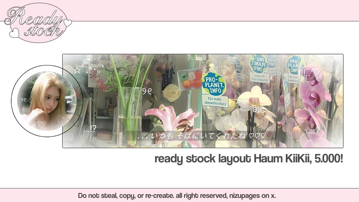 NizuPages's tweet image. Help repost? Thanks! 

Hi, aku ada layout ready stock Haum KiiKii dari foto terbaru hanya 5.000 aja! Sudah avail untuk retext juga. Yuk jajan! 

#zonauang