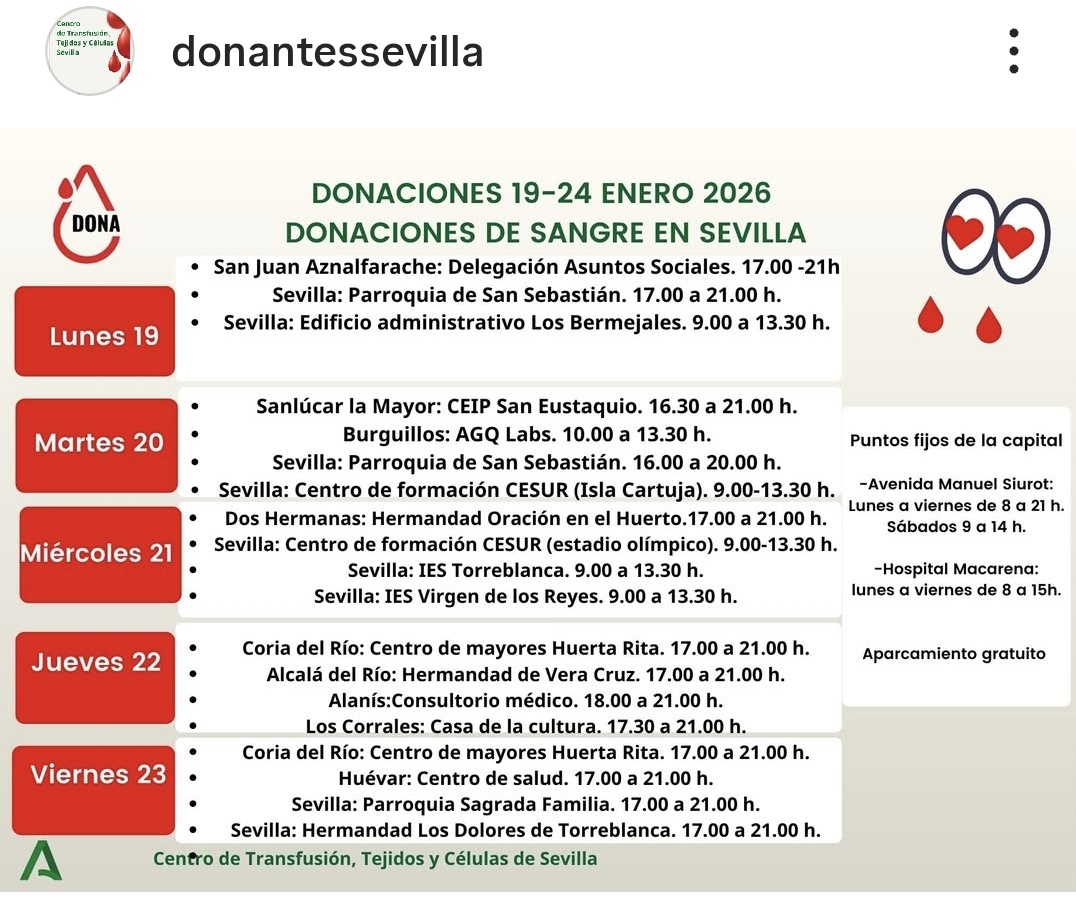 r3alityfan's tweet photo. 📍 Puntos habilitados para donaciones de sangre en Sevilla ⬇️ #Adamuz https://t.co/6sgJTBbwK6