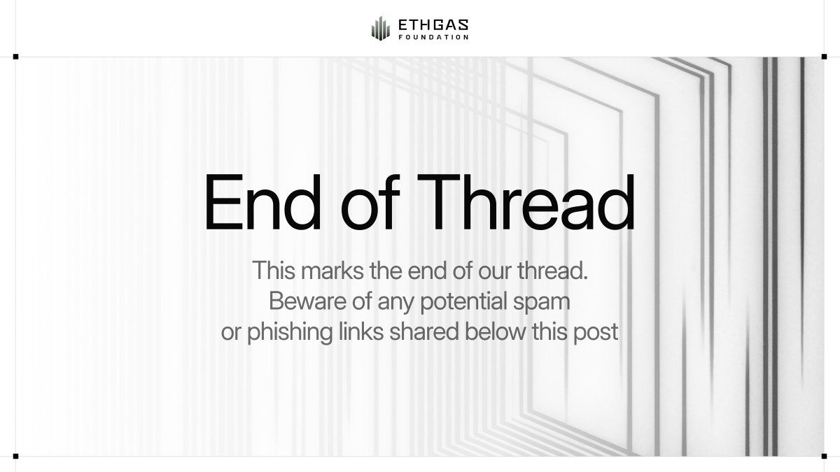 Please rely only on official Foundation channels for links and updates.

Bookmark our foundation page for tomorrow’s eligibility check: ethgasfoundation.org