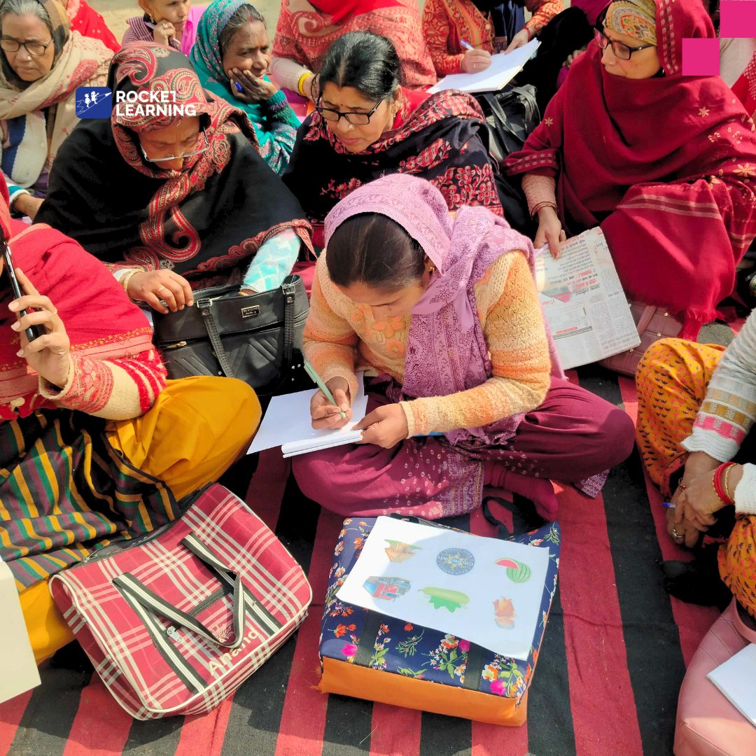 learning_rocket's tweet photo. Last week in #UttarPradesh, Anganwadi workers attended an Educator Professional Development Training with their Supervisor and our team. Through hands-on activities, they explored the five developmental domains and strengthened TLM use. 

#RocketLearning #EarlyEducationForAll https://t.co/wqX22a2erX