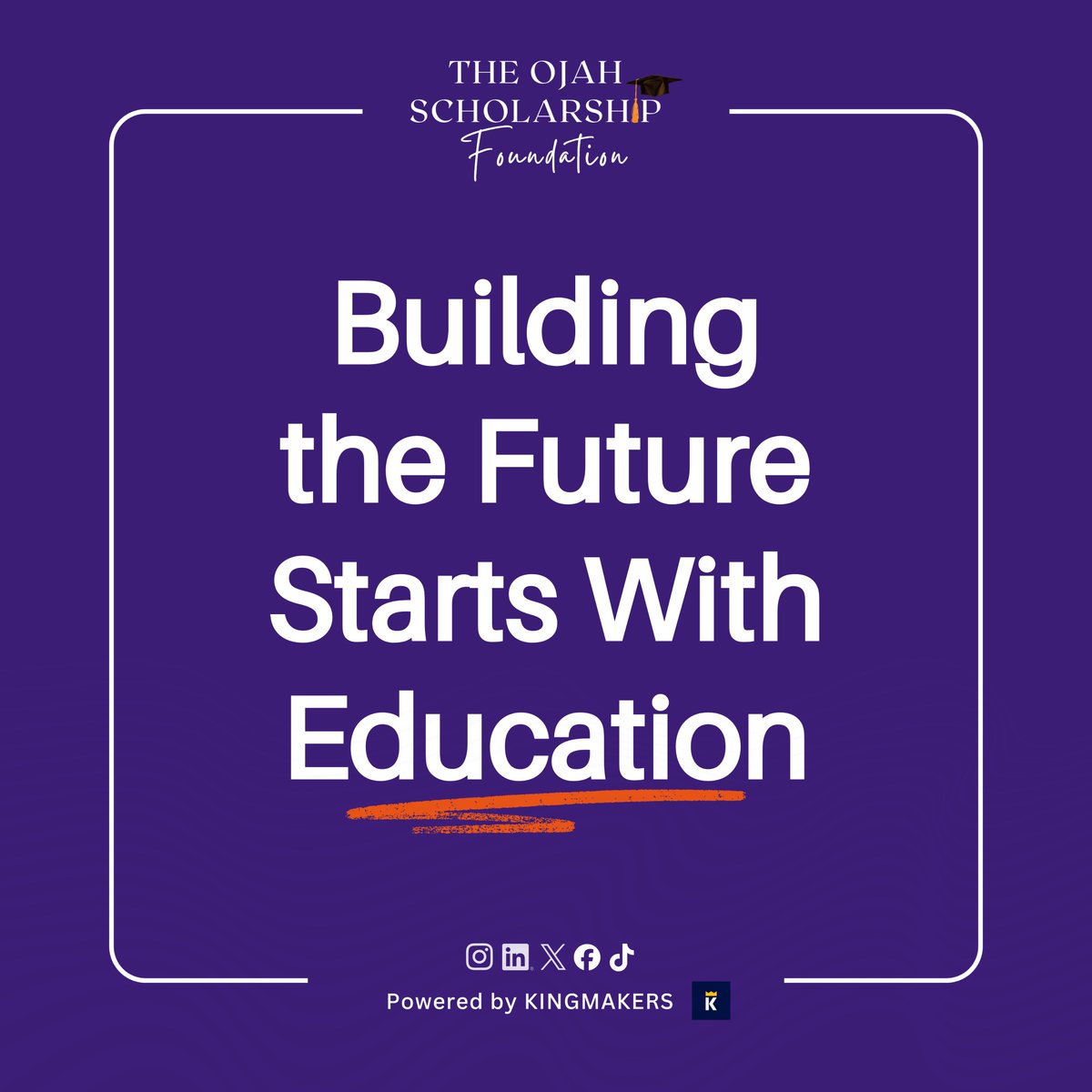 From medicine to technology, engineering to Innovation, education is the driver for the skills to build resilient futures.

Support learning and discovery. Investing in education today, secures a stronger tomorrow.

#OjahScholarshipFoundation #Education #STEM #FutureLeaders