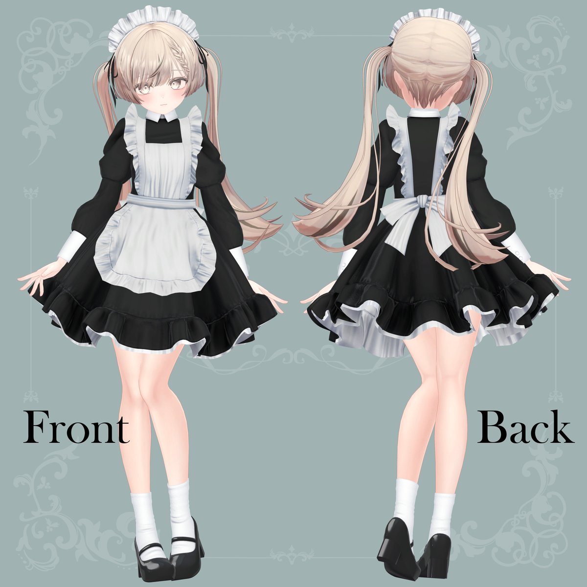 natori3dcg's tweet image. 新作販売前のギフト企画です！🎁
Natelier #ナトリエ から明日発売予定の『メイド服』を抽選で5名の方にプレゼントいたします🕰️🧹

📌条件
・本アカウント(@natori3dcg)をフォロー
・本投稿をリポスト

📌応募期限
販売準備ができるまで

📌発売日
明日を予定

📌対応アバター(7)…