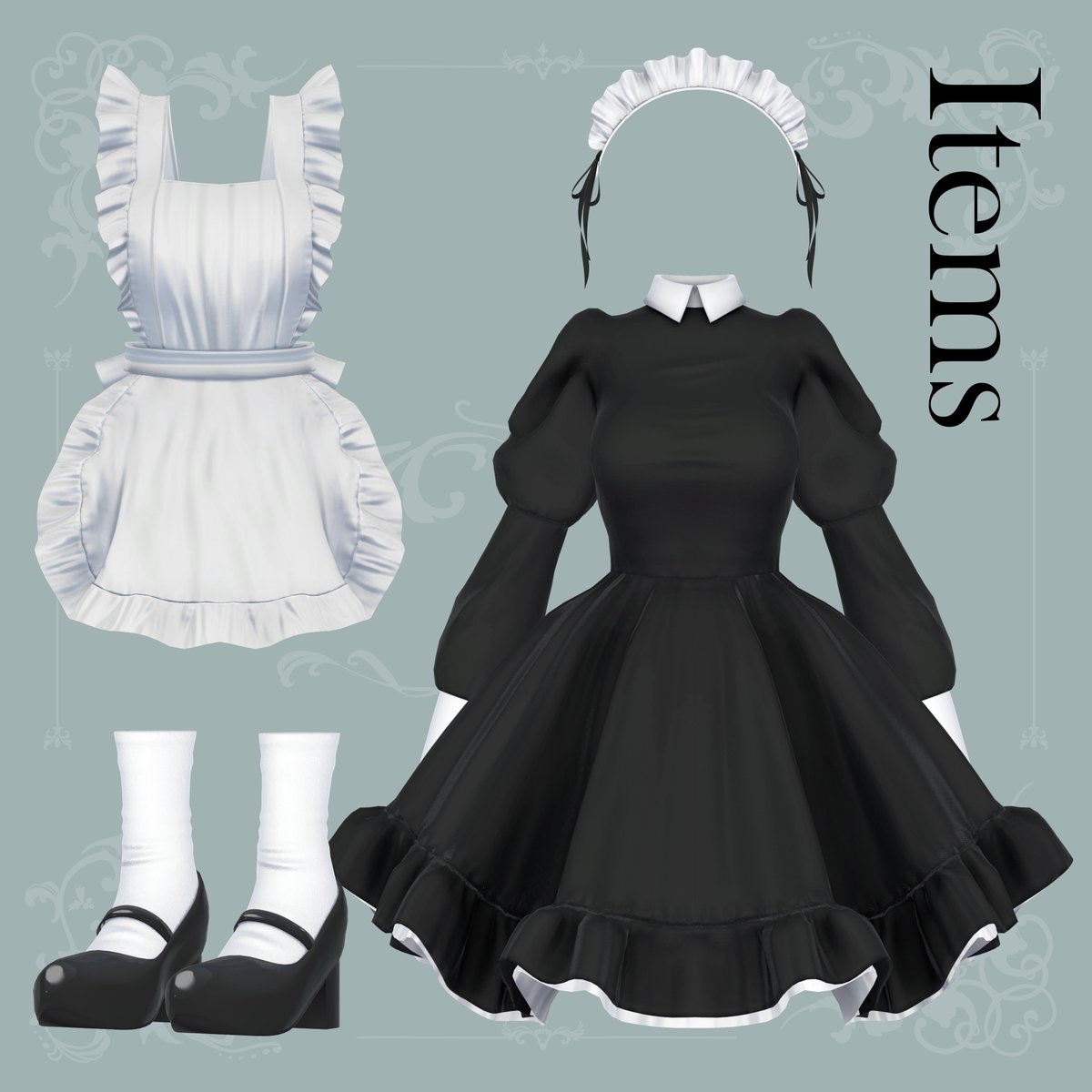 natori3dcg's tweet image. 新作販売前のギフト企画です！🎁
Natelier #ナトリエ から明日発売予定の『メイド服』を抽選で5名の方にプレゼントいたします🕰️🧹

📌条件
・本アカウント(@natori3dcg)をフォロー
・本投稿をリポスト

📌応募期限
販売準備ができるまで

📌発売日
明日を予定

📌対応アバター(7)…