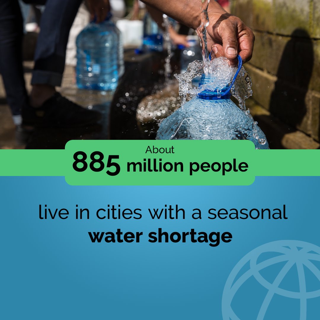 WorldBankWater's tweet image. 💧🏙️ As climate change exacerbates water scarcity, urban populations in low-income areas face increased costs and health risks due to untreated water sources. 

Ensuring access to clean water for all is essential for addressing this challenge. 
wrld.bg/g5IU50XLfOy