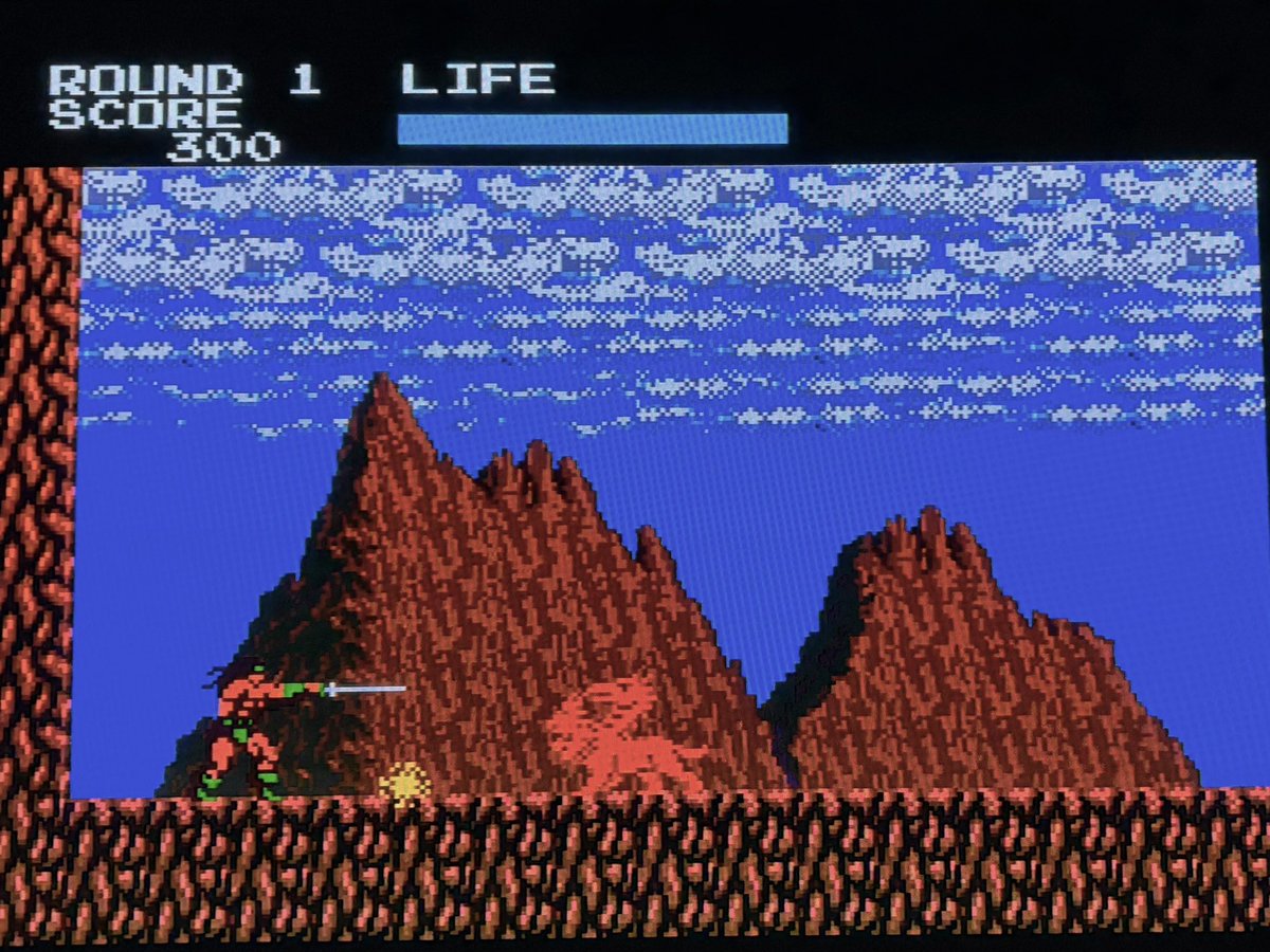 MSX 2 #ラスタンサーガ 起動🗡️ ①タイトル画面📺1987年にAC稼働