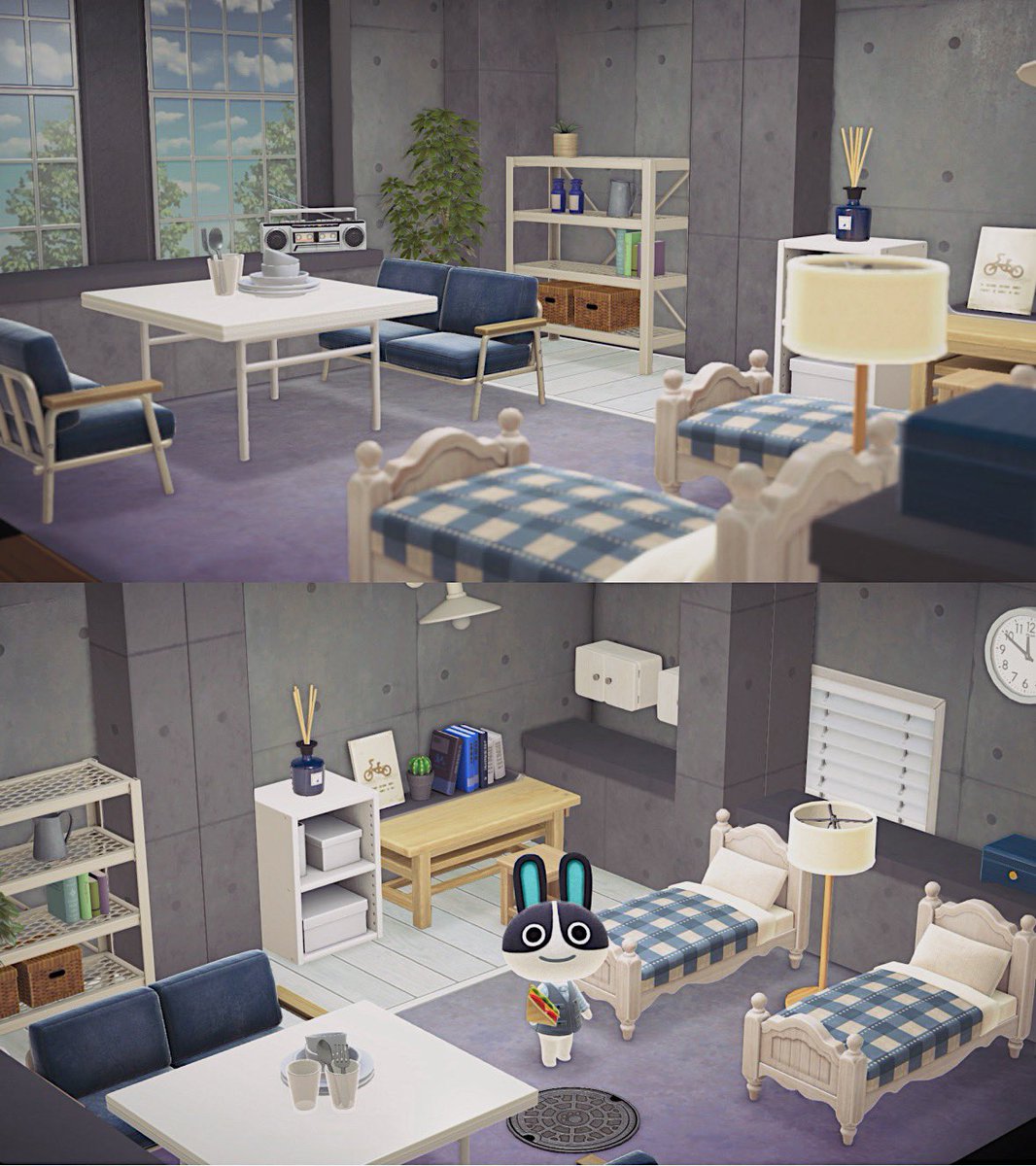 ___mpoke's tweet image. 海沿いのお部屋 🌿
（いつか一緒に住んでみたい子🐰）

#acnh #あつ森 #あつまれどうぶつの森 
#animalcrossing #あつ森写真部