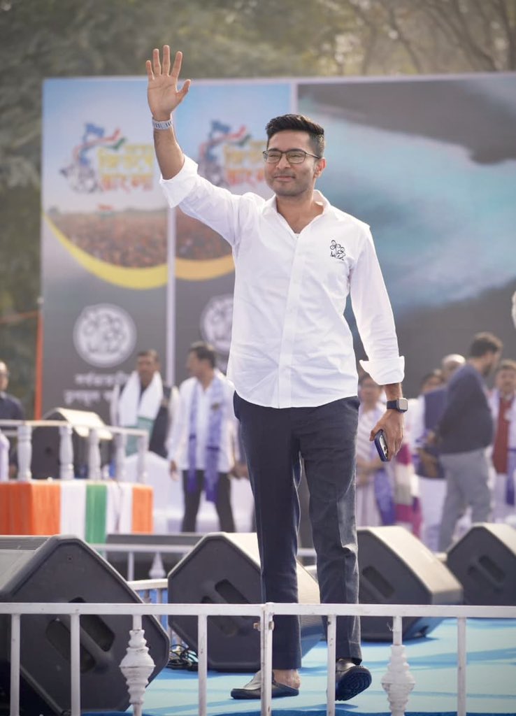 Today, Barasat roared united, under the leadership of Shri <a href="/abhishekaitc/">Abhishek Banerjee</a>. 

It is about time Bangla-Birodhi forces realise the strength, resolve, and resistance of Bengal and its people.

Jotoi Koro Hamla
#AbarJitbeBangla