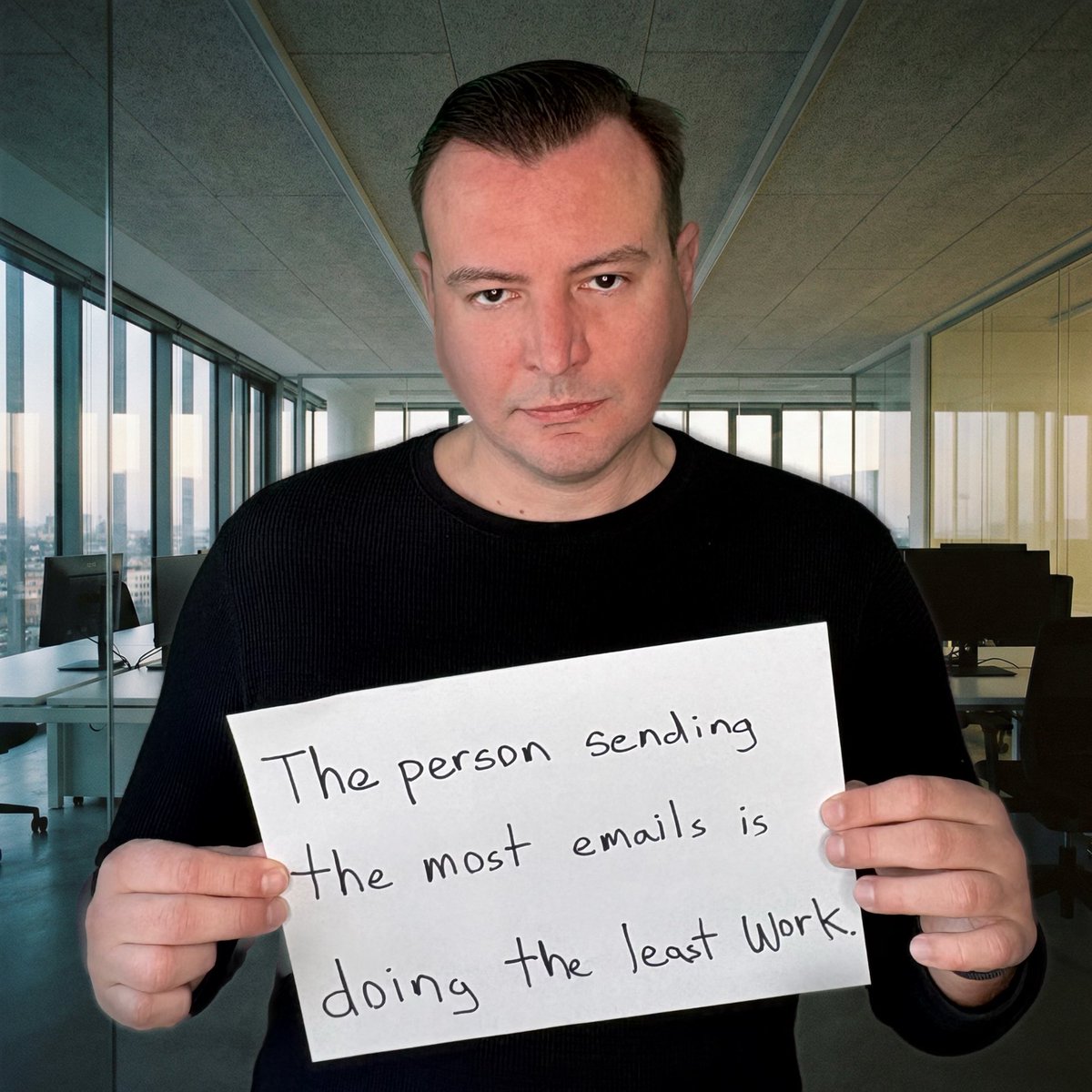 Stop confusing Motion with Progress.
If they have time to send 50 emails a day, they aren't doing deep work. They are just performing.