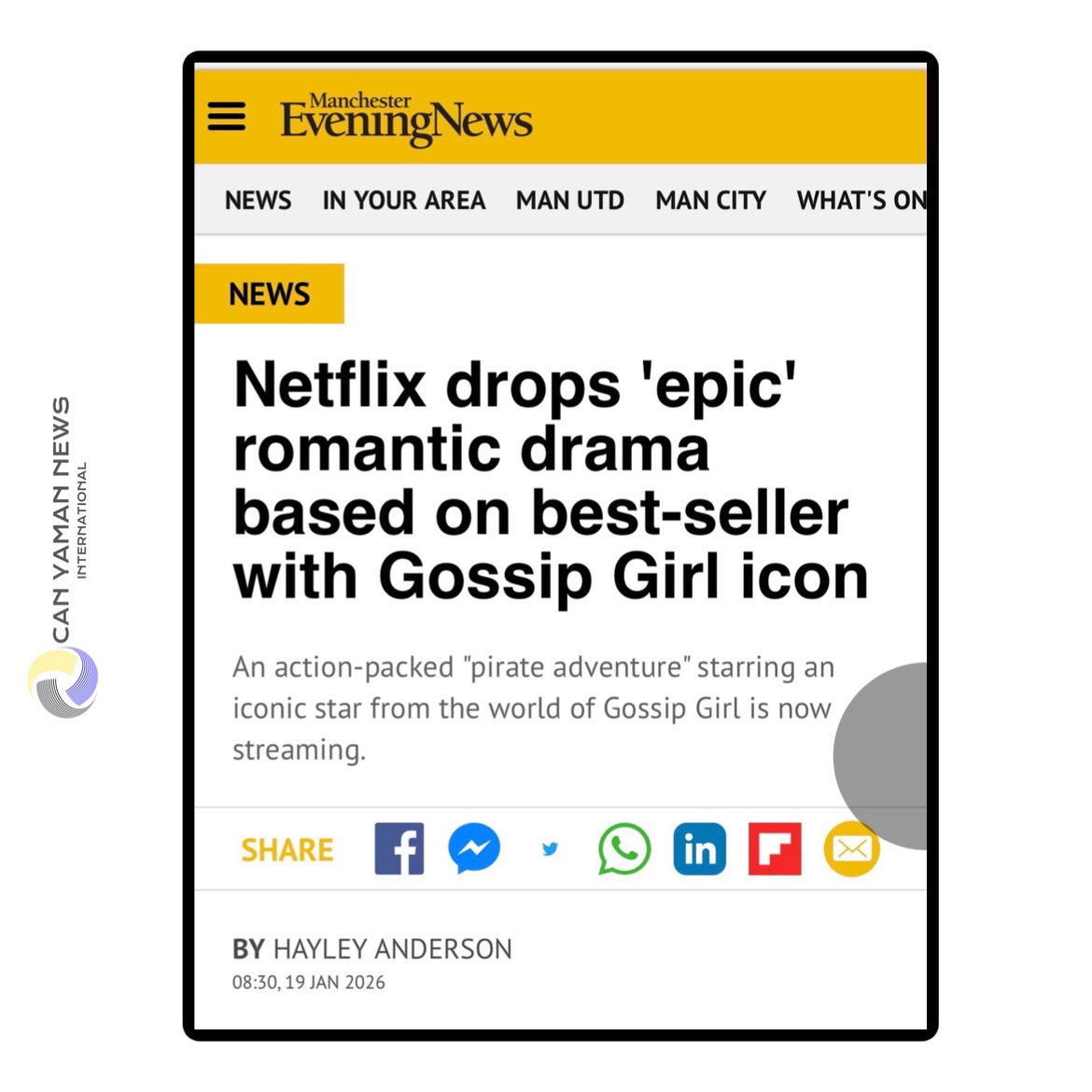 🇬🇧🗞️| Manchester Evening News - 

Netflix drops 'epic' romantic drama based on best-seller #Sandokan with Gossip Girl icon.

An action-packed "pirate adventure" starring an iconic star from the world of Gossip Girl is now streaming.

What makes this Netflix production