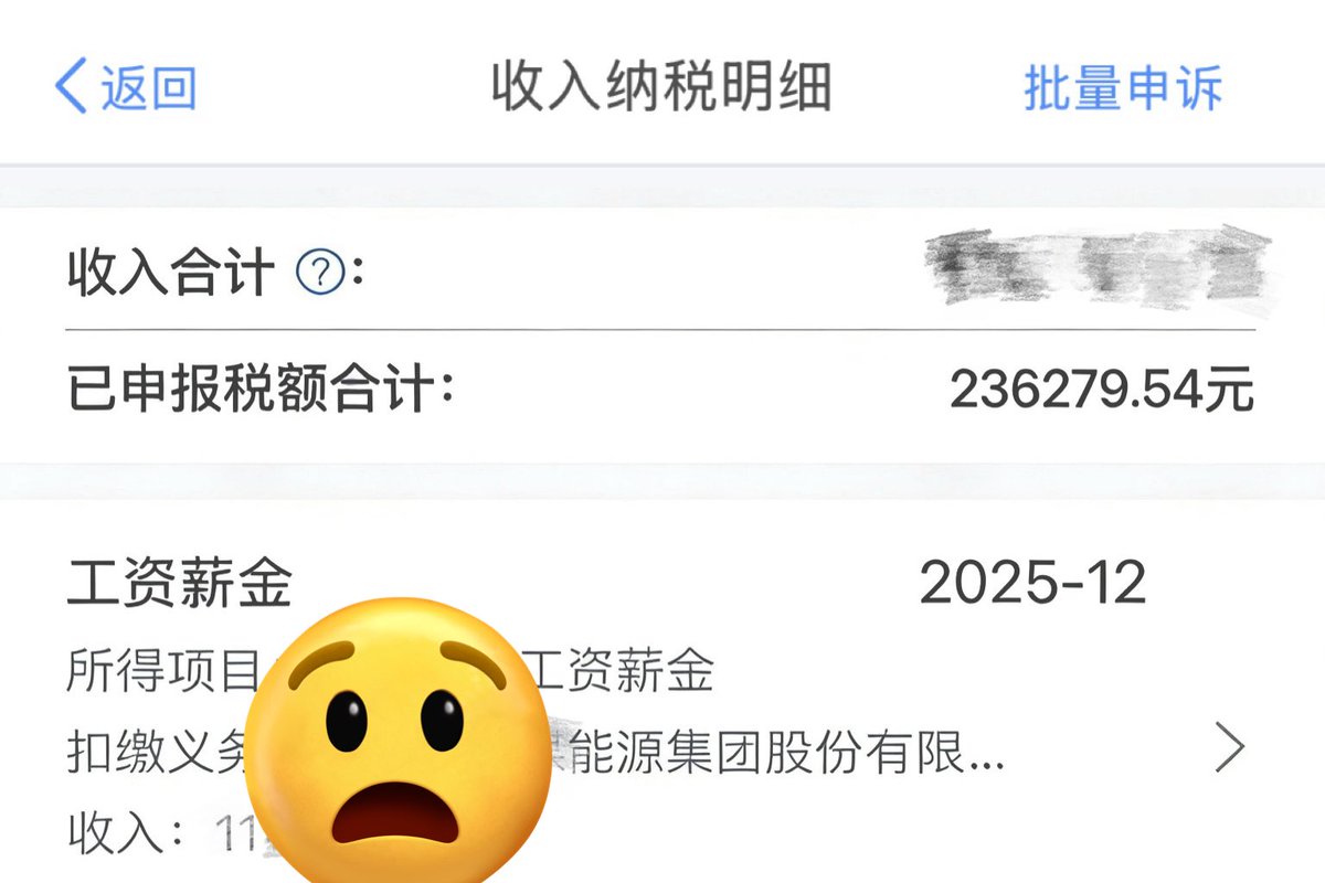 HenryCheung68's tweet photo. 财务下午问我，要不要通知大家报26年的专项扣除，然后我就打开了个人所得税App顺便看看，不看不知道，25年光扣税扣了20多万…一年比一年多，这他妈纯纯抢劫吧 https://t.co/4zvHkFZbIo