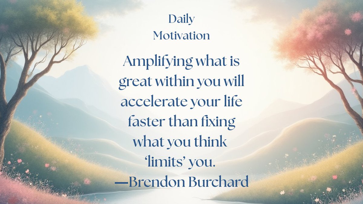 Growth accelerates when energy is invested in strengths instead of obsessing over perceived shortcomings. Momentum is created by expansion, not constant self-correction.

Build from what is already working.

#PersonalGrowth #MindsetShift #SelfDevelopment  #IntentionalLiving