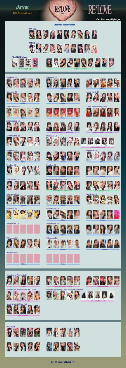 에이핑크 포카 포토카드 리스트
Apink 11th Mini Album RE:LOVE Photocard List  

Album photocard, POB &amp; Other events (Still updating) 
~Feel free to use it!
~Please don't crop my username
🔗mega.nz/folder/9ioT2ab… 

#에이핑크 #박초롱 #윤보미 #정은지 #김남주 #오하영 #Apink #RE_LOVE