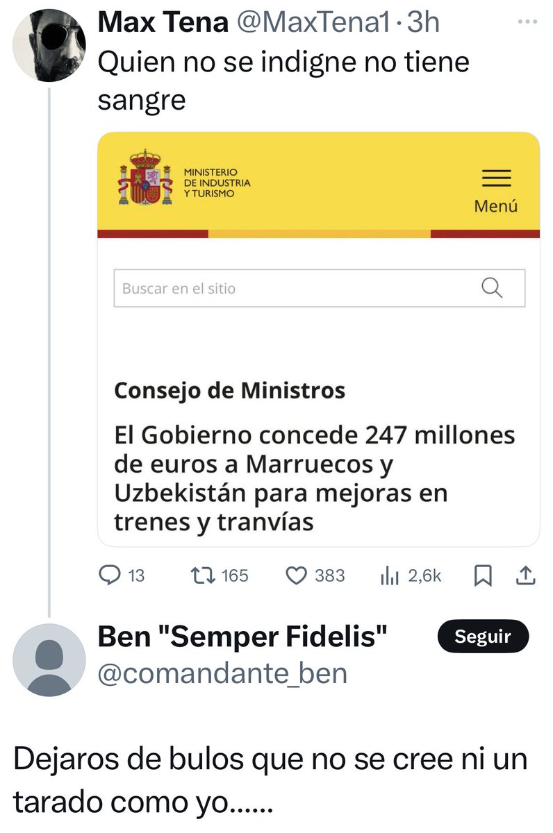 MaxTena1's tweet image. Está bien que considere bulo la info del propio gobierno