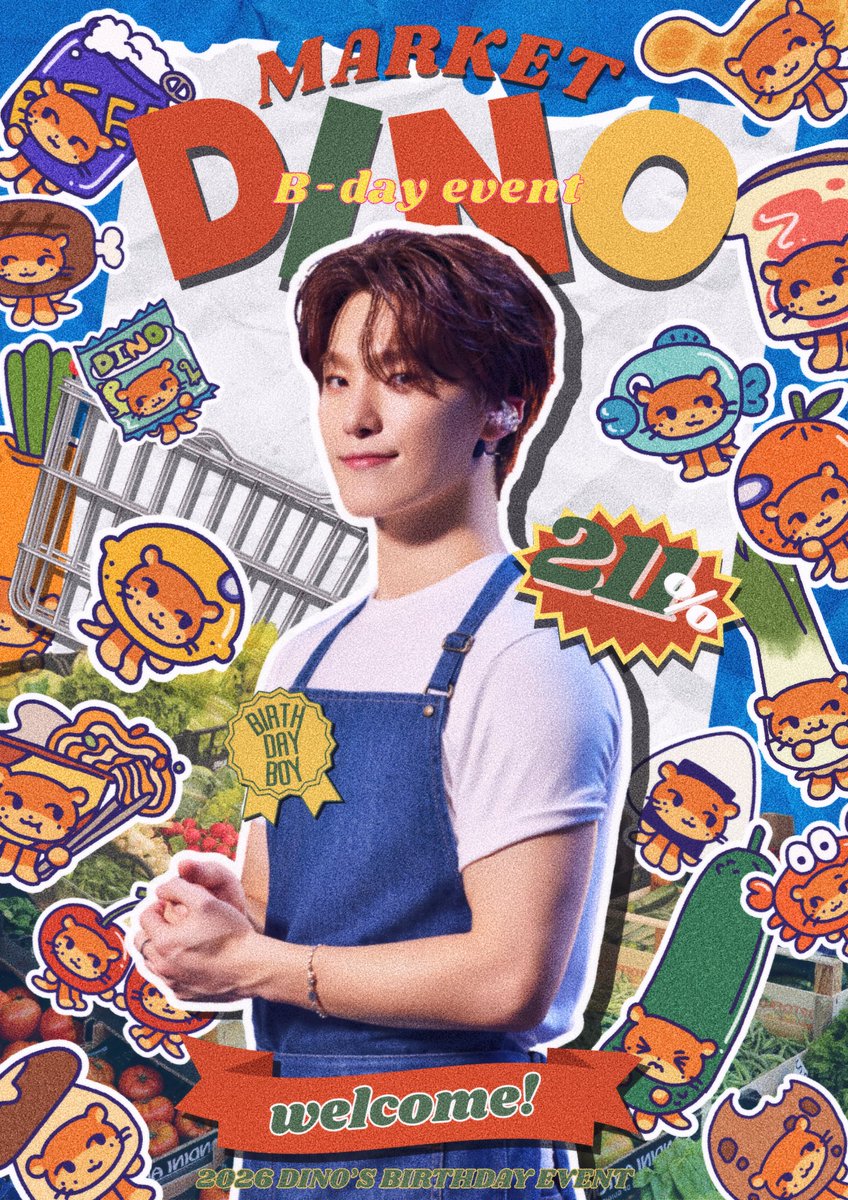 13_1_0youknow's tweet photo. 🛒Welcome to 𝗠𝗔𝗥𝗞𝗘𝗧 𝗗𝗜𝗡𝗢!

🍋 서면 카페모멘트 
𝟮𝟲.𝟬𝟮.𝟭𝟭~𝟬𝟮.𝟭𝟰 (12일 휴무)
🍒 홍대 해피벌스데이 
𝟮𝟲.𝟬𝟮.𝟬𝟴~𝟬𝟮.𝟭𝟭 (9일 휴무)

🍊 #마켓디노_정상영업중

#RT 추첨 1분께 장바구니를 보내드립니다🛒
#디노 #DINO #세븐틴 #SEVENTEEN https://t.co/TjuIM0pCzI