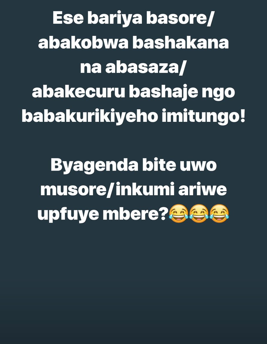 utahanyiki's tweet photo. Ngaho Mumbwire!😂😂 
Nyihera follow❤️❤️ #viralpost #Rwanda https://t.co/k3M65hxeFn