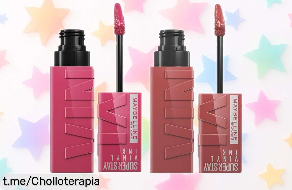 Chollosterapia's tweet image. #Publi🍀 💄 Pack x2 labiales Maybelline Superstay Vinyl Ink 12,22€ 💋🔥 Color vibrante y duradero. ¡No te lo pierdas! 👉 chollo.vip/f37rk #Chollo #Labios