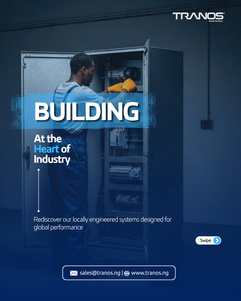 Tranosng's tweet image. From design to full-scale manufacturing, Tranos builds the foundations that drive productivity, efficiency, and sustainable growth across industries.  

#Tranos #PowerSolutions #Manufacturing #Sustainability
