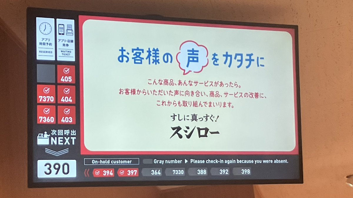 チェックインした番号載せなくても良くね？