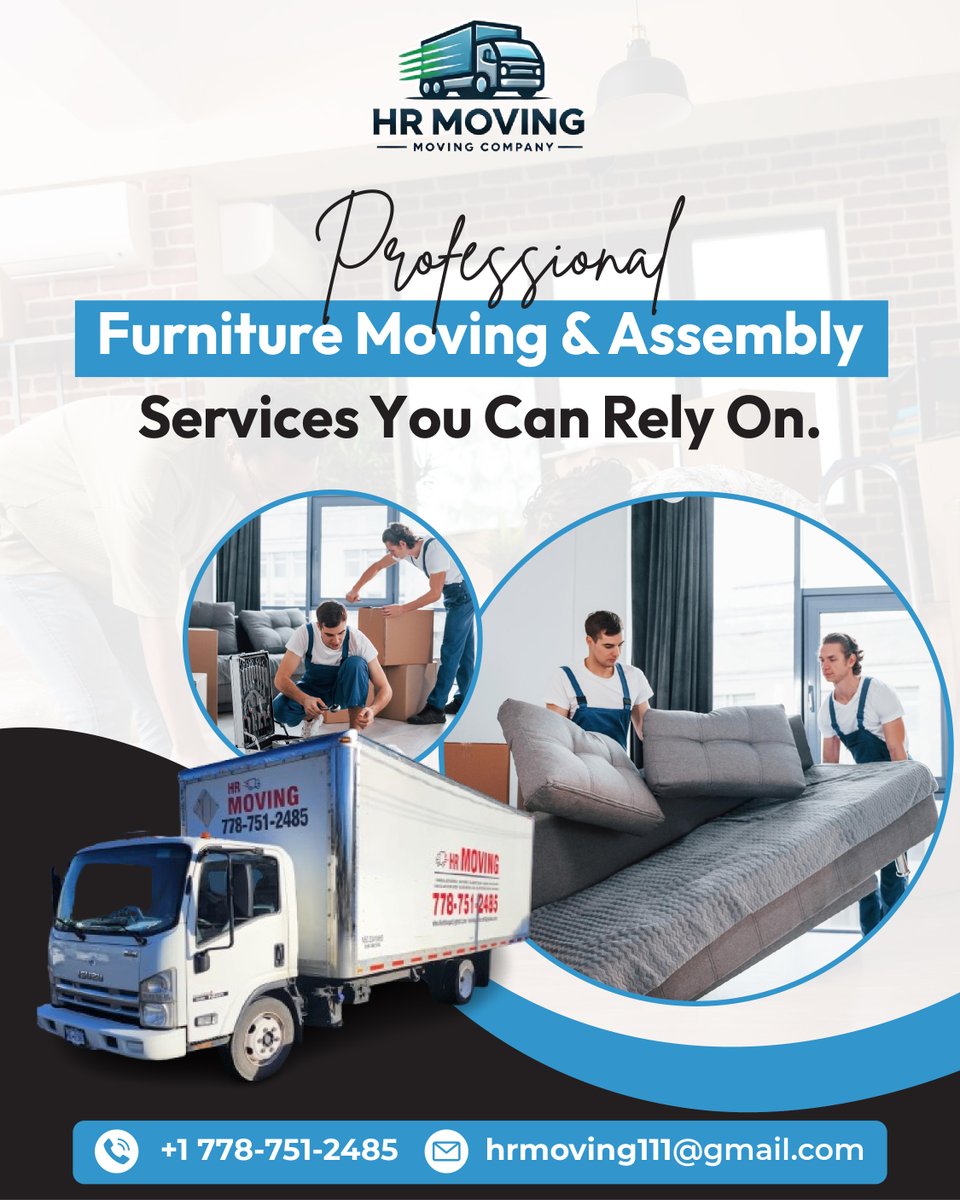 hrmoving1's tweet image. Lift the stress, not the furniture. 💙
Let HR Moving take care of your furniture moving and assembly needs — professionally and safely. 🛋️🚛
📞 +1 778-751-2485
🌐 hrmoving.ca

#HRMoving #FurnitureMoving #FurnitureAssembly #HomeMoving #OfficeMoving #StressFreeMoving