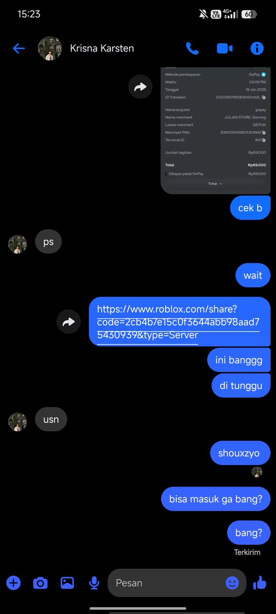 xxsickxzy's tweet image. hati-hati ya sama qris ini dan akun ini!

mau share aja karena abis kena scam sama si miskin ini, biar yang lain lebih aware lagi. hati-hati ya sama akun ini, ini gua kash id merchant qris sama qris nya biar lebih jelas lagi, soalnya barusan kena tipu sama akun ini.
