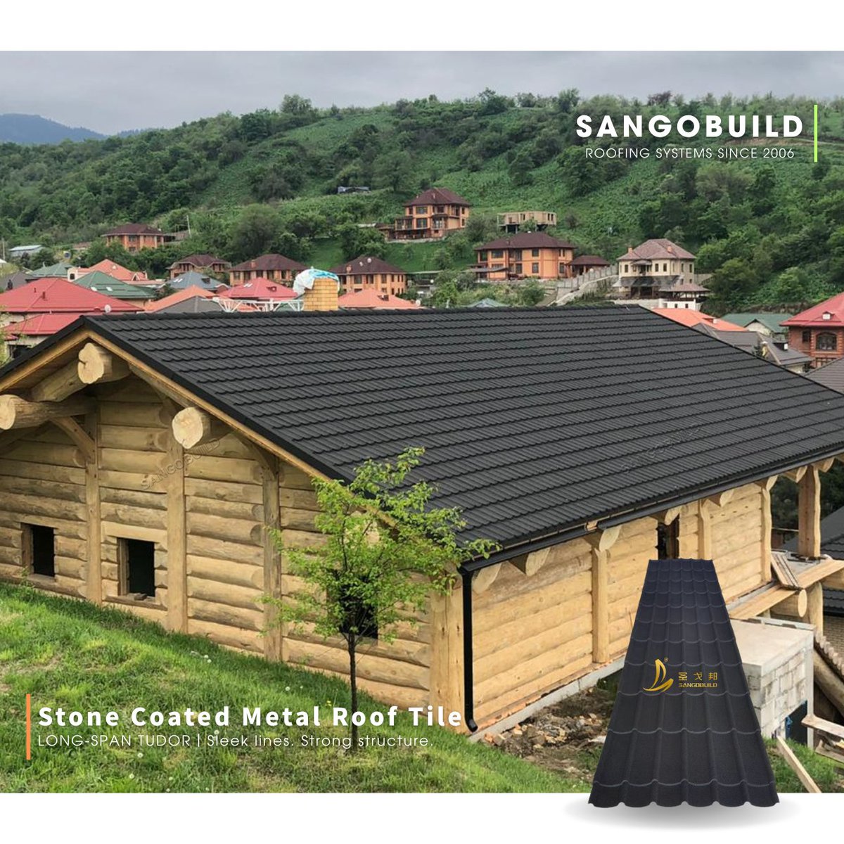 Sleek lines. Strong structure.

The long-span Tudor stone-metal roof tile blends classic curves with modern durability — designed for long-span coverage and clean installation. 🏠

Available length reaches up to 12m!

ROOF RIGHT. 🏡
BUILD BRIGHT. ✨